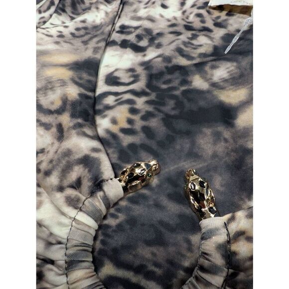 Lizette Collection Long Sleeve Animal Print Bodysuit Size Medium - Picture 5 of 6